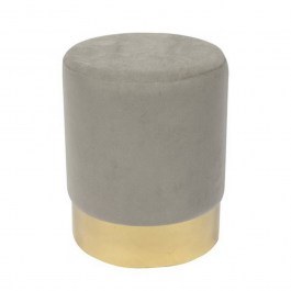Σκαμπό Sol Ε7030,4 D.37x44cm Gold-Grey Velure GREY