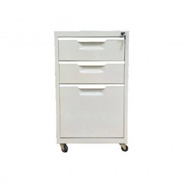 Συρταριέρα Μεταλλική Ε6007 40x50x67cm White WHITE