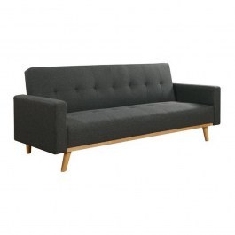 Sofa - Bed Three-Seater Carlos Ε9922,1 200x94x83cm Dark Grey DARK GREY