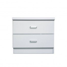 Bedside Table Decon  White Ε7393,1 40x40x45cm WHITE