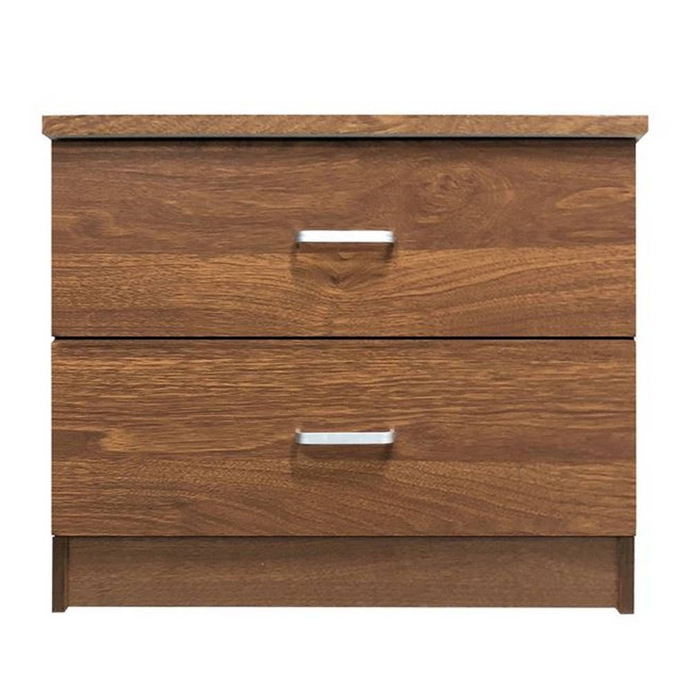Κομοδίνο Decon Walnut Ε7393,3 40x40x45cm [WALLNUT]
