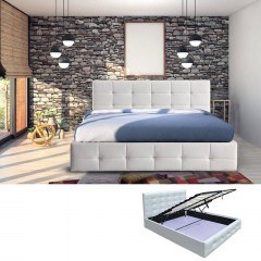 Bed Fidel White Ε8053Α,1 168x215x107