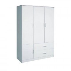 Wardrobe Closet White Ε8385,1 120x50x180cm
