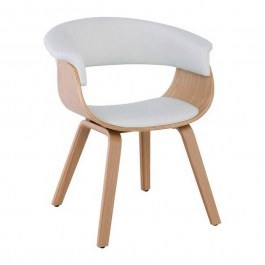 Armchair Herman Natural/White Ε7514,2 68x56x77cm NATURAL-WHITE