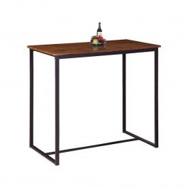 Τραπέζι Μπαρ Henry Dark Brown/Walnut ΕΜ9795,Τ 100x60x86cm WALLNUT