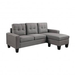 Καναπές Γωνία Port Light Grey Ε9920,2 185x128x75 H.86cm LIGHT GREY