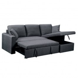 Sofa-Bed Corner Reversible Montral Anthracite Ε9586,6 223x146x81x83 ANTHRACITE