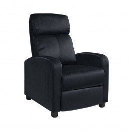 Armchair Porter Relax Black Velure Ε9781,1 68x86x99cm BLACK