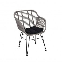 Armchair Salsa-W Black/Grey Ε282,Κ1 55x56x82cm GREY