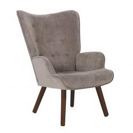 Armchair Alma Ε7141,20Κ 69x76x97cm Walnut-Light Brown BROWN