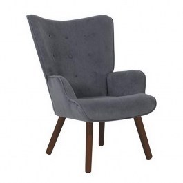 Πολυθρόνα - Μπερζέρα Alma Ε7141,70Κ 69x76x97cm Walnut-Grey GREY