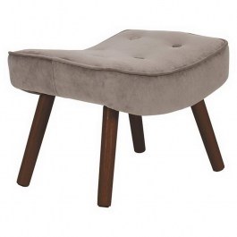 Stool-Footstool Alma Ε7141,21Κ 52x38x35cm Walnut-Light Brown LIGHT BROWN