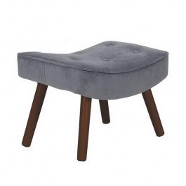 Stool-Footstool Alma Ε7141,71Κ 52x38x35cm Walnut-Grey GREY