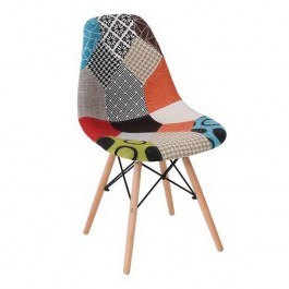 Καρέκλα Art Wood ΕΜ123,8 47x52x84cm Multi Σετ 4τμχ MULTI