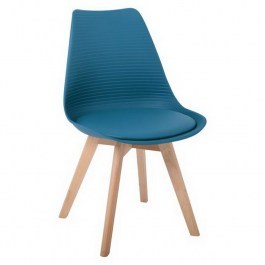 Chair Martin Stripe ΕΜ136,03S 49x56x82cm Petrol PETROL