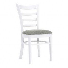 Καρέκλα Naturale Ε7052,4 42x50x91cm White-Grey Σετ 2τμχ WHITE-GREY