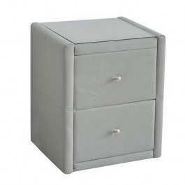 Bedside Table Wilton Ε8057,F1 46x41x57cm Grey Stone STONE