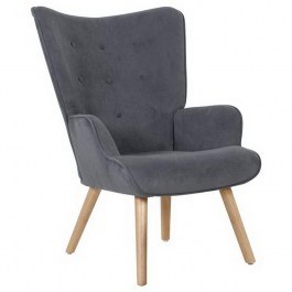 Armchair Alma Ε7141,70 69x76x97cm Natural-Grey GREY