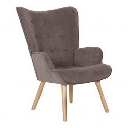 Armchair Alma Ε7141,80 69x76x97cm Natural-Brown BROWN