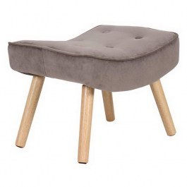 Stool-Footstool Alma Ε7141,81 52x38x35cm Natural-Brown BROWN