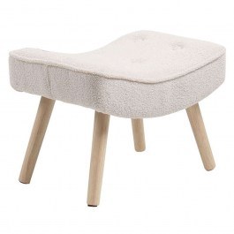 Stool - Footstool Alma Ε7141,11 52x38x35cm Natural-White WHITE