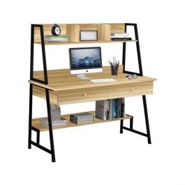 Desk Η/Υ ΕΟ405,3 120x48x73/137cm Black-Sonoma SONOMA-BLACK