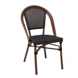 Chair Costa Ε288 50x55x85cm Black-Walnut BLACK