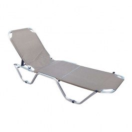 Chaise Longue Creta Ε281,7 60x197x30cm Cappuccino CAPPUCCINO