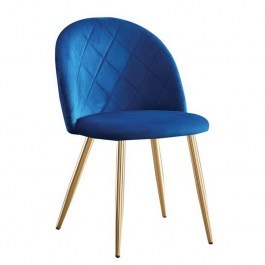 Chair Bella ΕΜ759,3G 50x56x80cm Blue BLUE