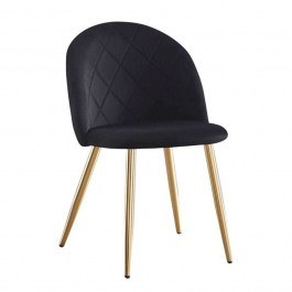 Chair Bella ΕΜ759,4G 50x56x80cm (Set 4Pcs) Black BLACK
