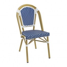 Chair Bistro Paris 46x54x88cm White - Blue BLUE