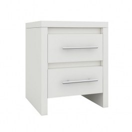 Bedside table Kennel Ε765,3 47x39x57cm White WHITE