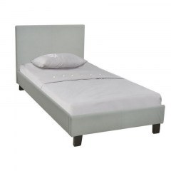 Bed Wilton Ε8060,F1 97x203x89cm For Matress 90x190cm Grey Stone