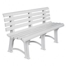 Παγκάκι Κήπου Atena Ε368 150x73x51cm White WHITE