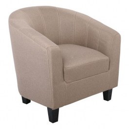 Armchair Boga Ε7129,8W 77x70x77cm Brown BROWN