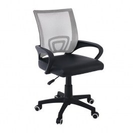 Office Chair BF2101-P ΕΟ254,1PC 57x53x90/100cm Grey - Black GREY-BLACK