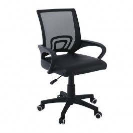 Office Chair BF2101-P ΕΟ254,4PC 57x53x90/100cm Black black