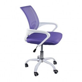 Πολυθρόνα Γραφείου BF2101-SC ΕΟ254,2SC Χωρίς Ανάκλιση 56x55x84/94cm White - Purple PURPLE