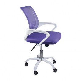 Office Chair BF2101-SW ΕΟ254,2SW 57x53x90/100cm White - Purple PURPLE
