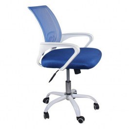 Office Chair BF2101-SW ΕΟ254,3SW 57x53x90/100cm White - Blue BLUE