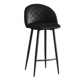 Stool Bar Bella With Plati ΕΜ758,4 48x52x70/94cm (Set 4Pcs) Black BLACK