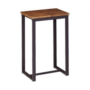 Bar Stool Henry ΕΜ9795,Β 40x30x60cm Dark Brown-Walnut