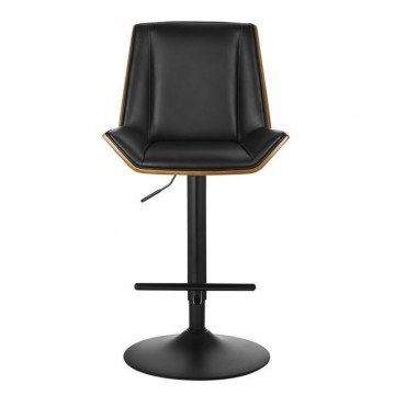 Σκαμπό Bar Numan ΕΜ104,2 Με Πλάτη 52x50x62/96-83/117cm Walnut - ΡU Black