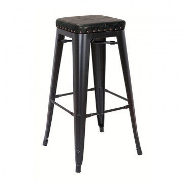 Bar Stool Relix Ε5190P,15M 43x43x78cm Black