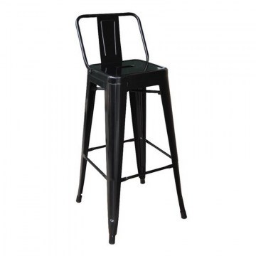 Bar Stool Relix Ε5199,1W 44x44x76/96cm Black