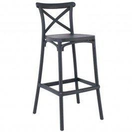 Bar Stool Destiny Ε388,2 53x45x75/107cm Anthracite ANTHRACITE