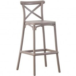 Bar Stool Destiny Ε388,3 53x45x75/107cm Mocha MOCA