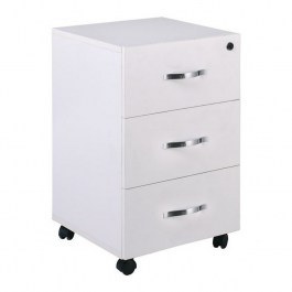 Office Drawer Unit ΕΟ438,1 38x42x63cm White WHITE