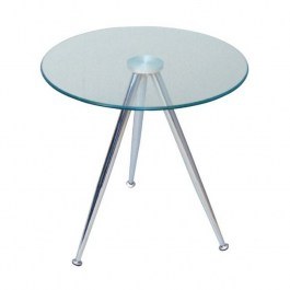 Coffe Table Mabel ΕΜ938 50x51cm Chrome CHROME