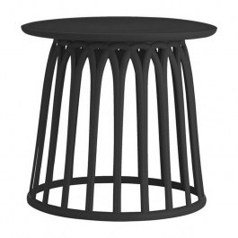 Coffe Table Saba Ε382,2 Φ50x45cm Black BLACK